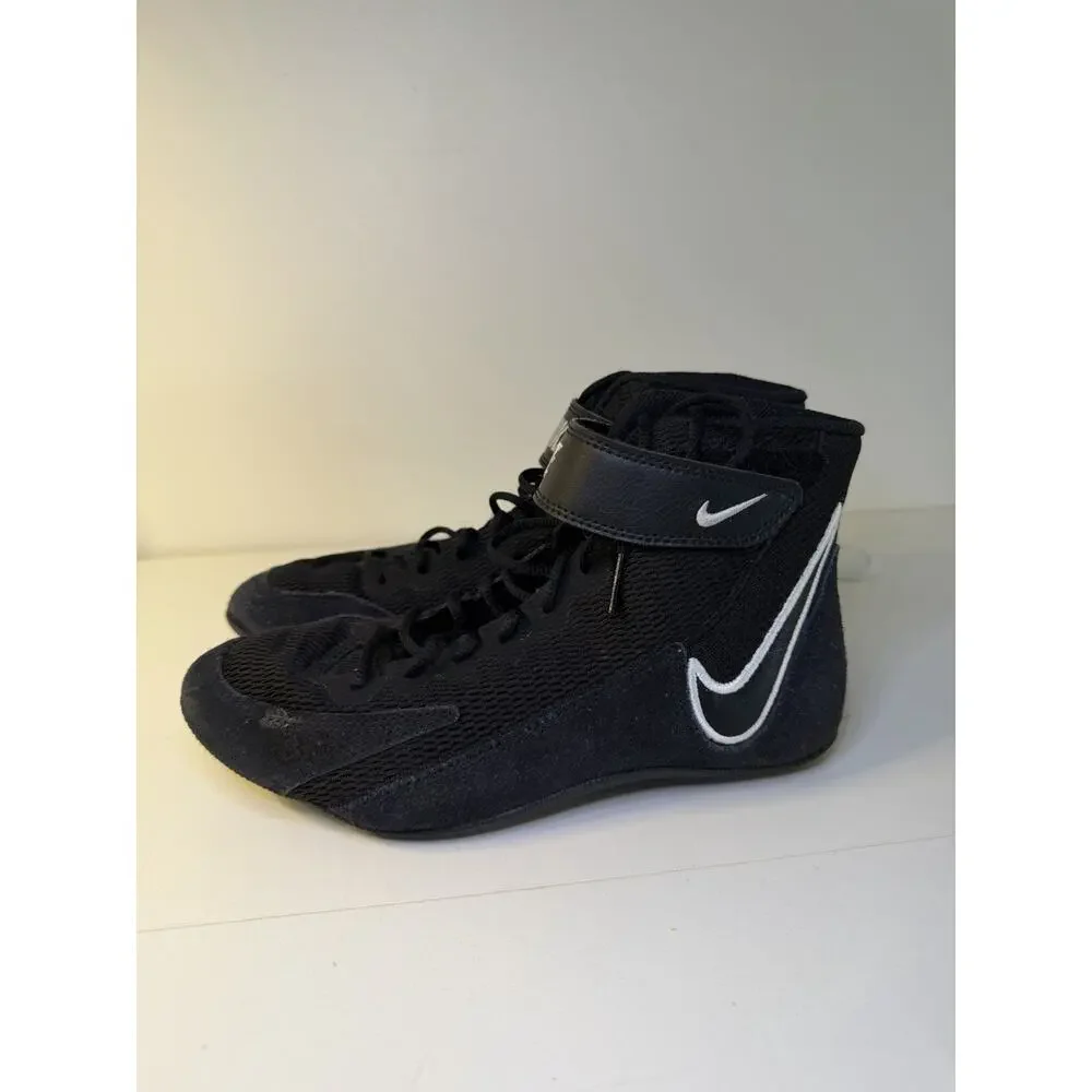 New Nike Speedsweep 8 GS Size 5Y Black White Youth Wrestling Shoes Sneakers